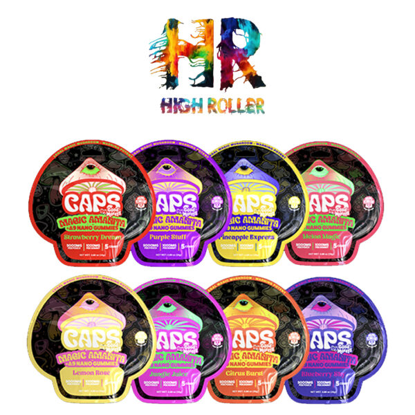 Caps Magic Amanita + d9 Nano 5kmg Gummies 10ct