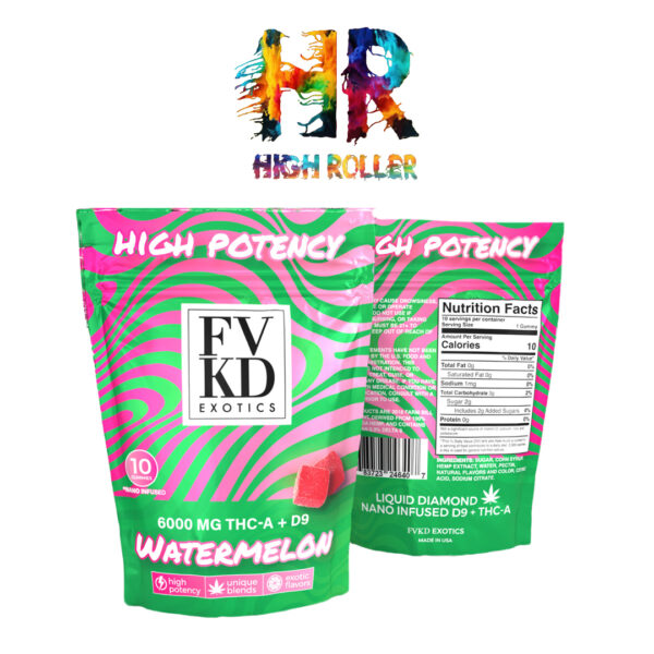 FVKD Exotics 6000 MG High Potency Gummies