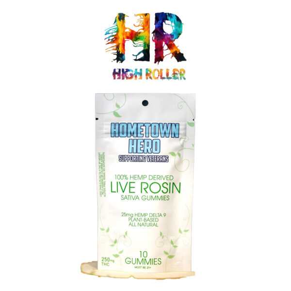 Hometown Hero 250mg Live Rosin Gummies