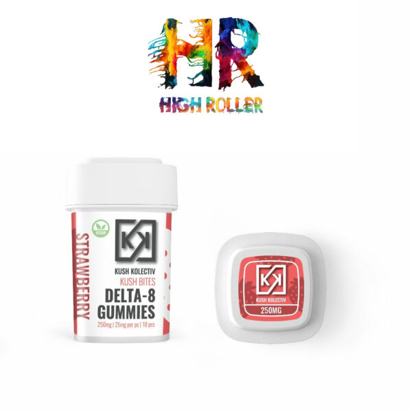 Kush Bites D8 Gummies 250mg