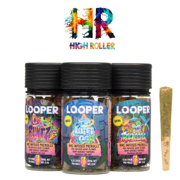 Looper Rocket HHC pre roll Jars