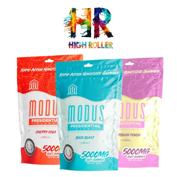 Modus Presidential blend Gummies 5ct THC-A Lq 5k mg diamond