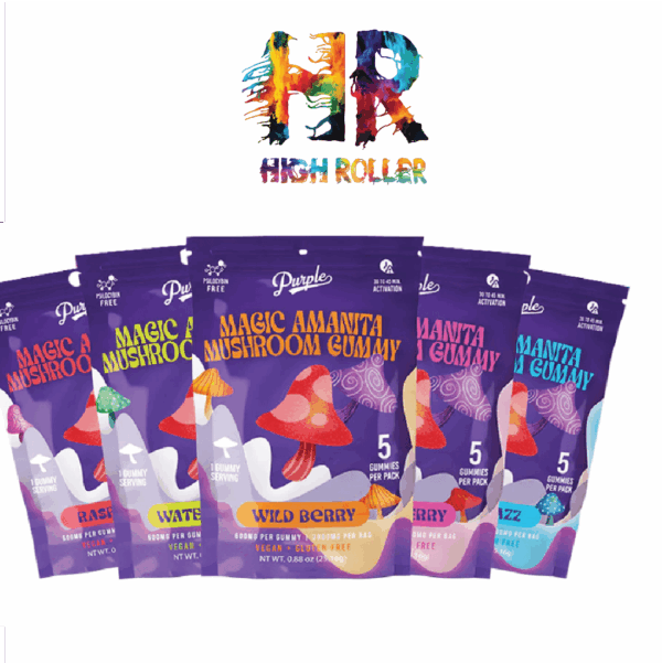 Purple Magic Amanita Mushroom Gummies 10ct