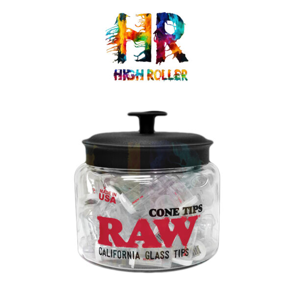 RAW Glass Cone Tip Jar