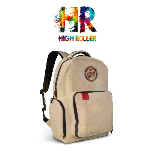 RAW X Rolling Papers Burlap Backpack