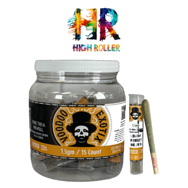 Voodoo Exotix Plat THC A Preroll