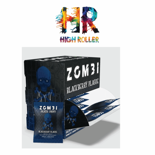Zombi Dead Drop D6+ThcP+Live Resin 9000mg 30pk Gummies per Box